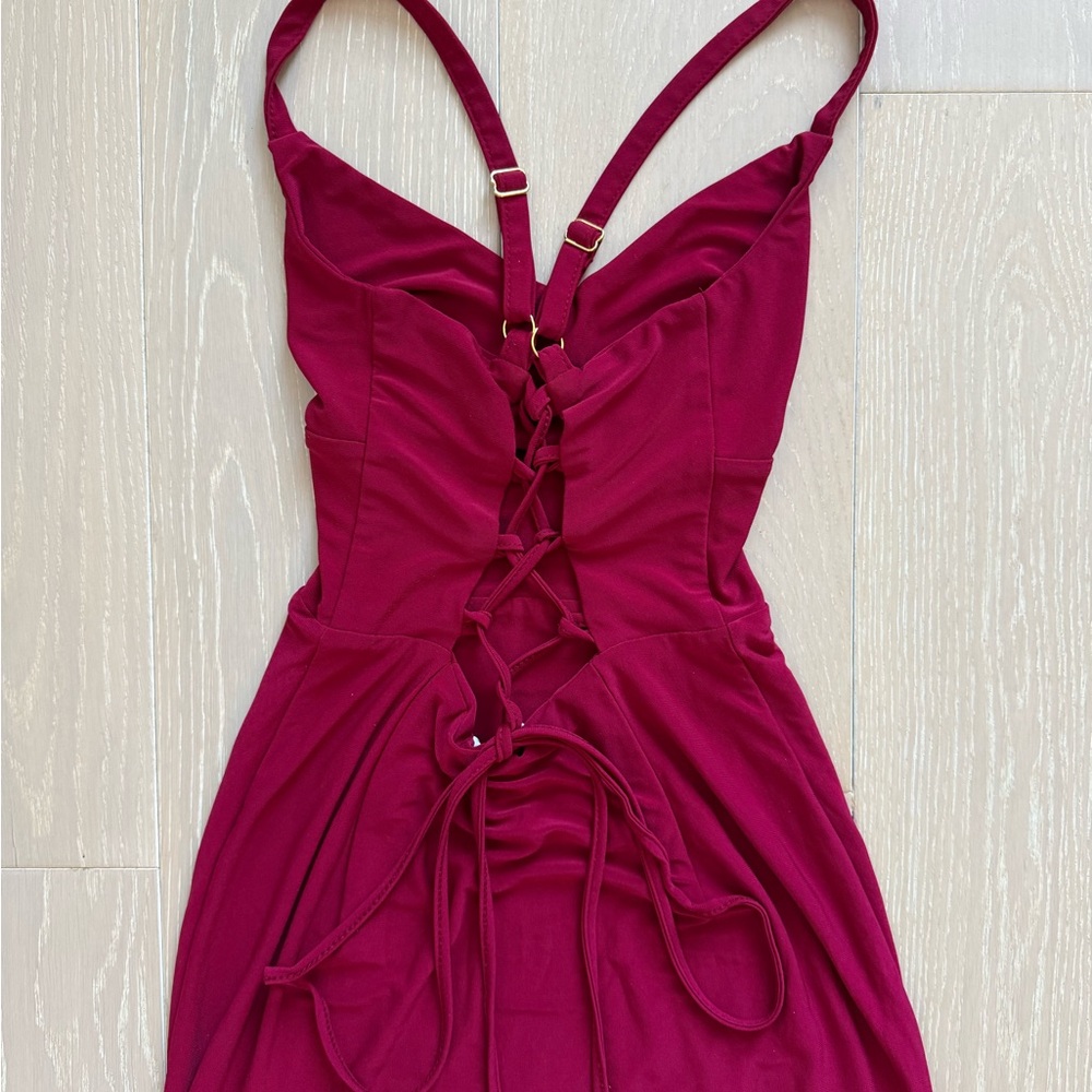 AYM Studio Elva Wine Red Dress